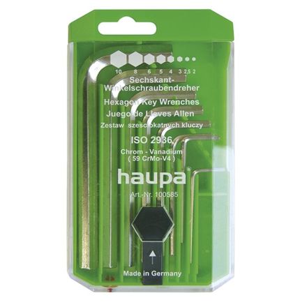 HAUPA 100585 Wrench set 6-edge PVC base 8pcs