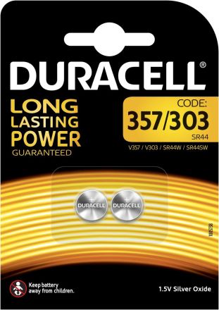 Duracell 357/303 Silver Oxide Button Cell 3V