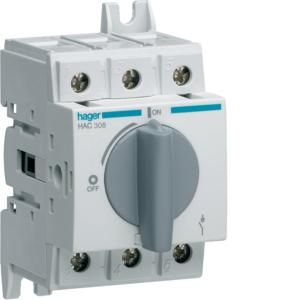 Hager HAC308 load disconnector 3-pole 80A