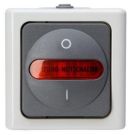 Kopp 562356009 AP-wet room grey heating main switch