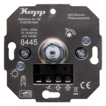 Kopp 844500180 Pressure changeover switch 3-50W RC LED dimmer