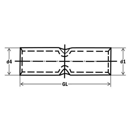HAUPA 291074 butt connector 120qmm for multiple connections for enemy connections