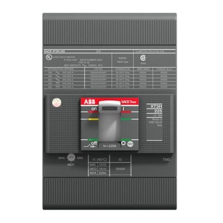 ABB Stotz-Kontakt 1SDA075111R0001 XT3N 225 TMF 80-800 3P FF UL/CSA circuit breaker
