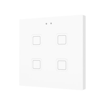 ZENNIO ZVIT4W capacitive touch sensor Tecla | 4-fold | silver