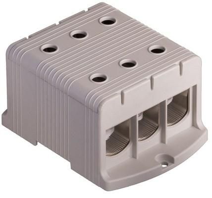 Pollmann 2090313 UK 240/3A grey 3-pole universal terminal