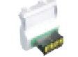 EFAPEL MOD W/COUPLER F/SC APC DUPL FO CONN-2M MT WH