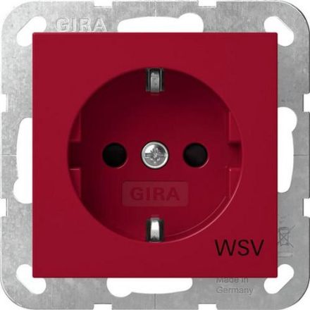 Gira 4453108 SH WSV Sys55 rt socket SCHUKO