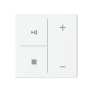 BUSCH-JAEGER LFMW/A.4.63.1-884 rocker for Keypad future | 4-way, symbol music control | studio white matt