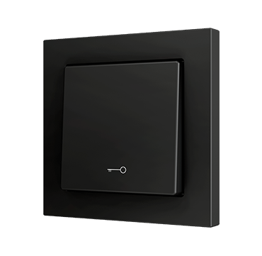 ZENNIO ZS551PB1KA Single button Soft ZS55 | for 1 binary input, key | black