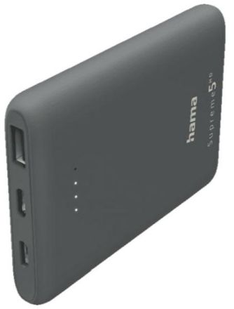 Hama 201671 'Supreme 5HD' 5000mAh, Gray Power Pack