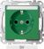 MERTEN MEG2302-0304 SCHUKO socket green System M