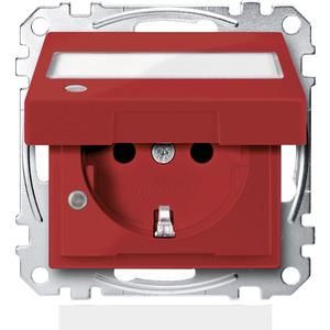MERTEN MEG2313-0306 SCHUKO socket ruby red System M