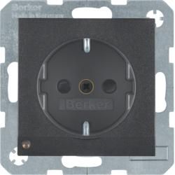 Berker 41091606 SCHUKO socket with LED orientation light anthracite, matt Berker B.3/B.7