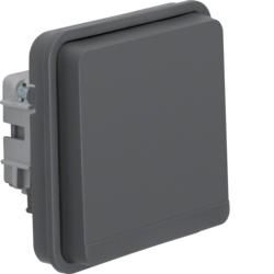 Berker 47063515 SCHUKO socket insert with hinged cover AP/UP grey, matt Berker W.1
