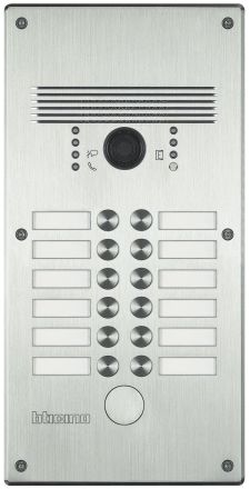 Bticino 308013 Video door station Video-AV Inox 12 phone numbers, (Silver)