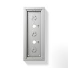 Siedle 210012247-00 GA 612-3/1-01 SM silver-metallic surface-mounted housing