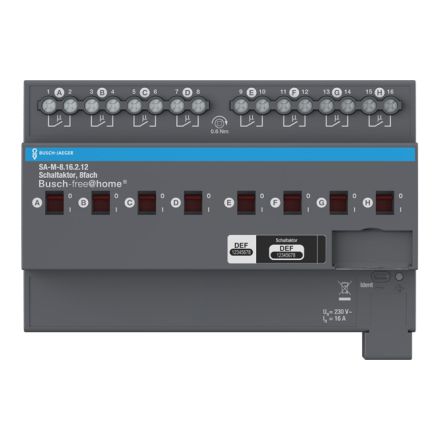 BUSCH-JAEGER SA-M-8.16.2.12 f@h-switch actuator 16 A | 8-way