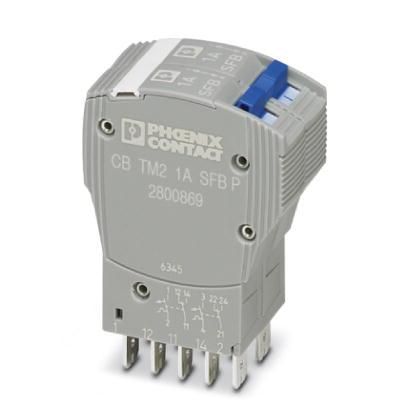 Phoenix Contact 2800869 CB TM2 1A SFB P thermomagnetic 2-pole device circuit breaker