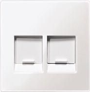 MERTEN MEG4562-0319 Central plate 2-way polar white glossy