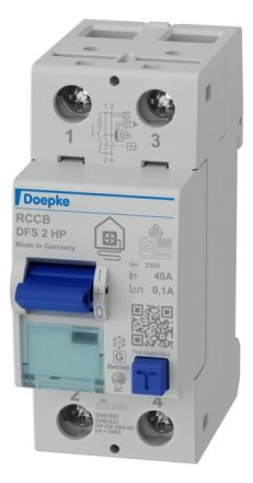 Doepke 09135505 2-pole 40 A 0.1 A Type B+ for WP N bel residual current circuit breaker