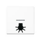 Jung A590L1KOWW rocker switch 1-way with light guide, with touch-sensitive light symbol, Duroplast, Series A, alpine white Jung A590L1KOWW rocker switch 1-way with light guide, with touch-sensitive light symbol, Duroplast, Series A, alpine white