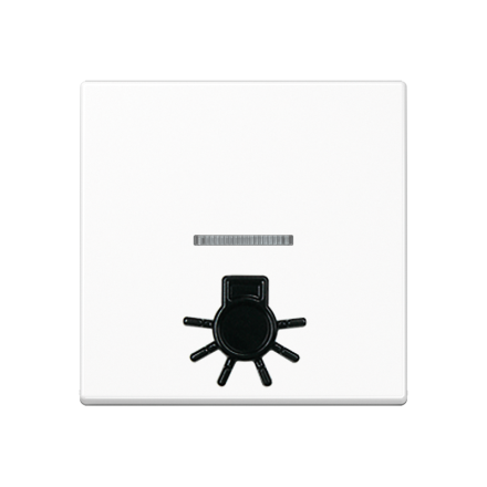 Jung A590L1KOWW rocker switch 1-way with light guide, with touch-sensitive light symbol, Duroplast, Series A, alpine white