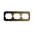 Busch-Jaeger 1723-21 cover frame, 3-way frame bronze