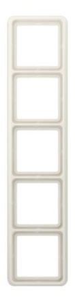 Jung CD585W frame 5-way, vertical and horizontal mounting, Duroplast, CD 500, white