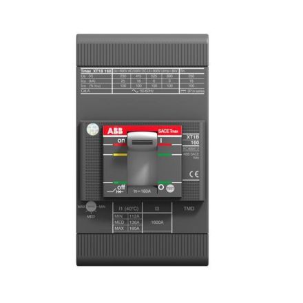 ABB Stotz-Kontakt XT1H 160 TMD 80-800 3p FF, XT1H 160 TMD 80-800 3P FF Compact circuit breaker Tmax XT1, 1SDA067451R0001
