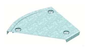 OBO Bettermann DFB 45 100 FS 90 degree cover bend, 7128819