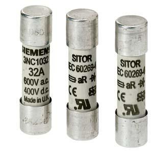 Siemens 3NC1401 SITOR cylindrical fuse link aR 1A 660V AC/700V DC