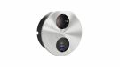 HPF DUPLEX-R-USB.ED socket unit stainless steel colour ROUND, stainless steel look