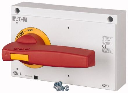 Eaton NZM4-XDVR rotary handle, red-yellow, lockable, 266610