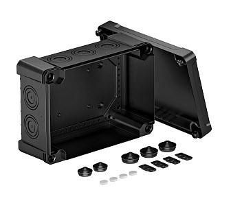 OBO Bettermann X25 SW 286x202x125mm graphite black cable junction box, 2005134
