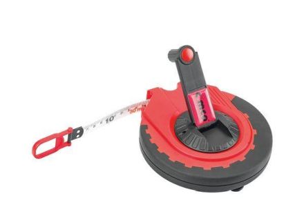 Cimco 210130 30m with crank black/red tape measure