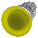 Siemens 3SU1051-1BD30-0AA0 mushroom pushbutton illuminated 22mm round yellow 40mm