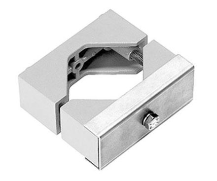 Spittler 14029094 Adjustable bracket made of white painted aluminum, suitable for mounting one 5STARS 1 luminaire on masts 60-76mm.