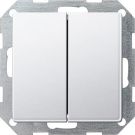 Gira 2860201 Push button switch vertical series Gira E22 pure white