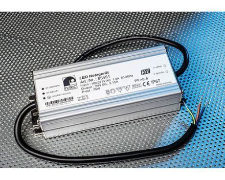 Rutec Licht 85451 RUTEC LED power supply 24V 76W IP67 100-240V AC