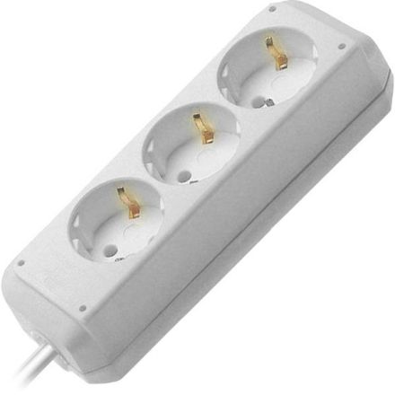 Brennenstuhl 1158610015 power strip 3-way white ECO-Line without switch 1.5m
