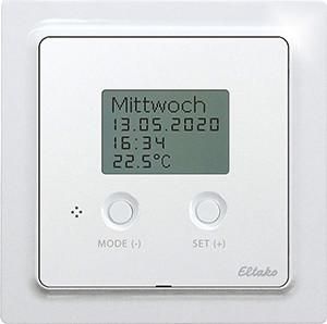 Eltako 30055796 FTAF55ED/230V-pm polar white matt wireless temperature controller