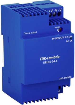 Keba 125227 Power supply DIN Rail 60W 24V 2.5A for M20