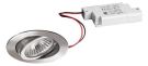 Brumberg 39147223 230V AC 6W 3000K stainless steel LED recessed ceiling spotlight