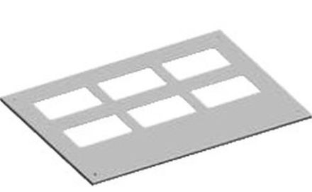 ABB Striebel & John RD36F2 cover plate with two flange openings per field width for flange ZW, 2CPX045753R9999