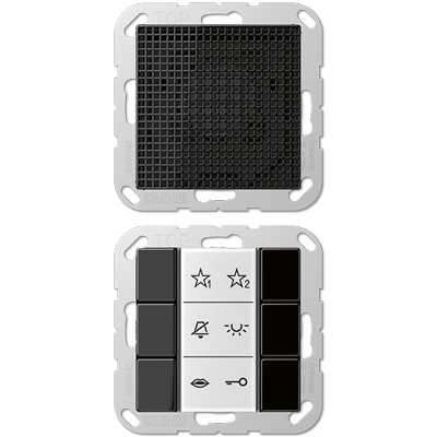 Jung SIAIA6SW audio indoor station, series A, black