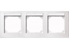 MERTEN 472319 Frame 3-way polar white horizontal M-PLAN
