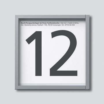 Siedle IM 612-0 SM information module in silver metallic