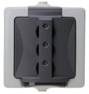 Kopp 955056015 NAUTIC with combination lock IP44 grey SCHUKO socket