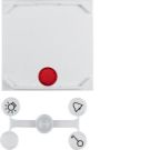 Berker 16611949 rocker with 5 enclosed lenses and guide for mouthpiece polar white matt Berker S