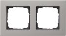 Gira 212335 cover frame 2-way flat E2 stainless steel